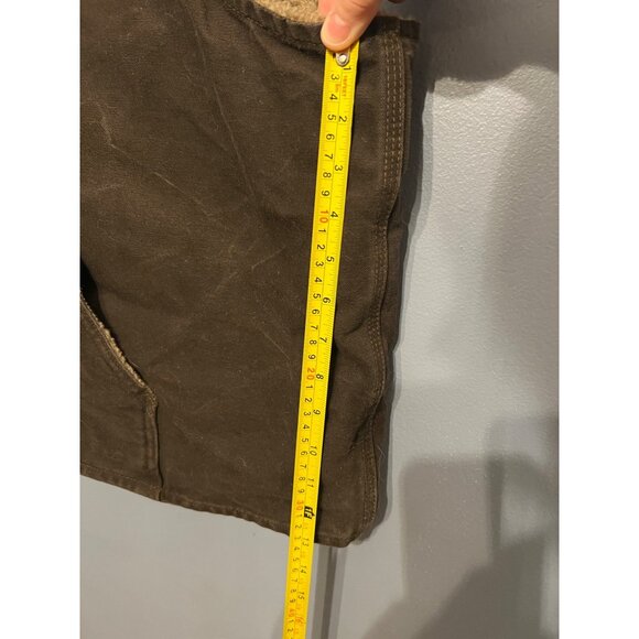 Men’s Brown Carhartt Tan Sherpa Lined Vest Size 3XL Company Logo,‎ Work Wear - Picture 5 of 11